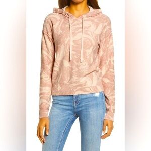 Treasure Bond Marble Knit Sweater Womens Small Hoodie Pullover